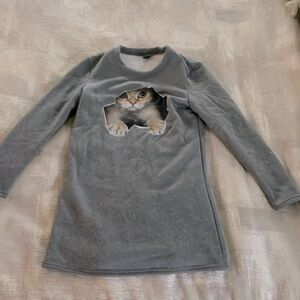Cozy Sherpa lined crewneck